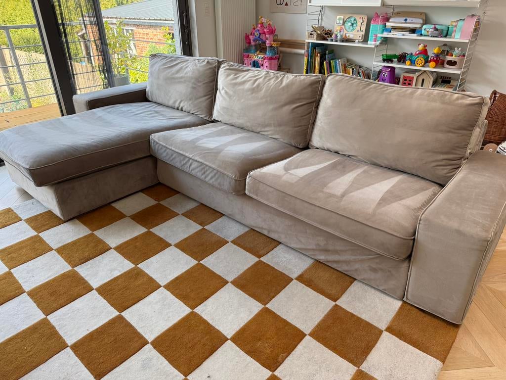 Ikea Kivik 3-zitsbank met chaise longue, Enlèvement, Comme neuf