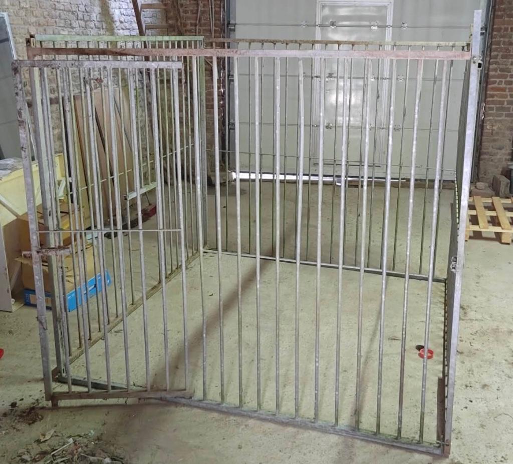 Hondenren gegalvaniseerd  5 panelen van 200 cm X 180 cm, Ophalen, 100 cm of meer, Hondenhok, 110 cm of meer