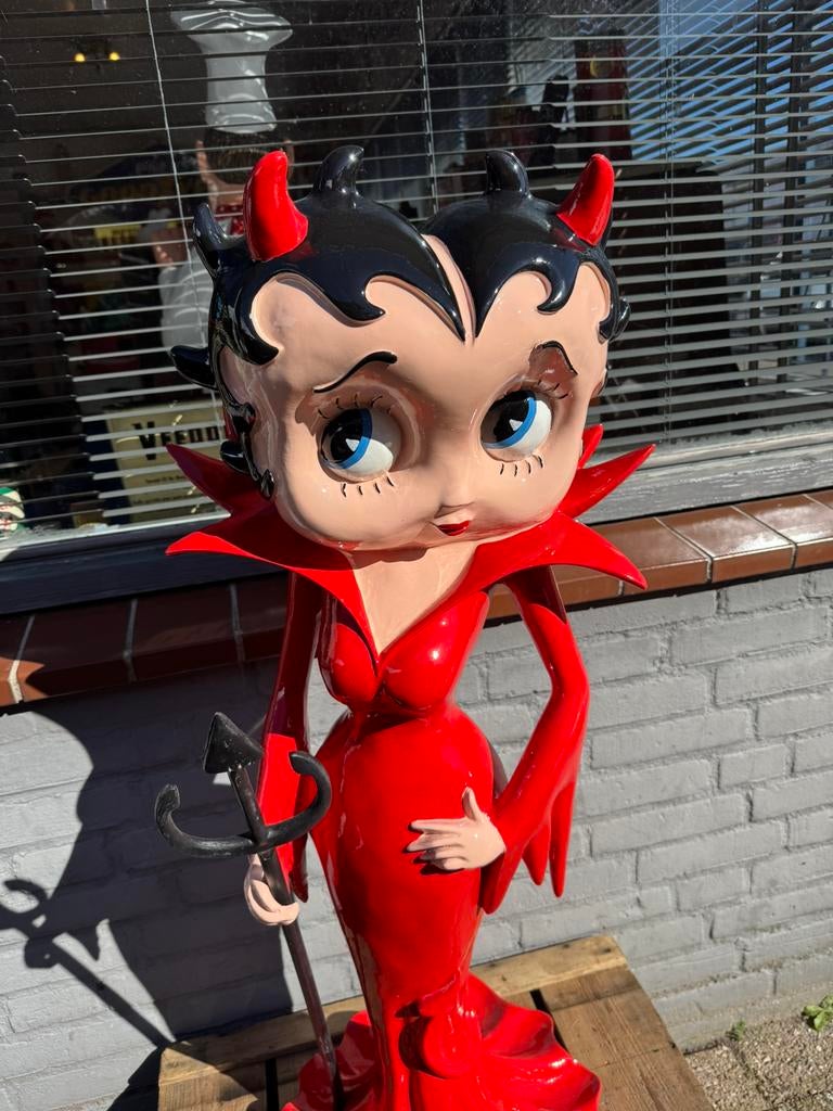 Groot Betty Boop als Duivel beeld, Verzamelen, Beelden en Beeldjes, Ophalen, Zo goed als nieuw, Mens