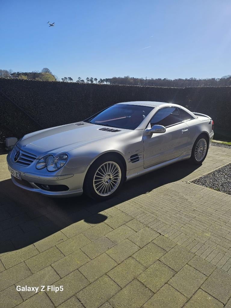 2002 Mercedes SL 55 AMG, Autos, Cuir, Argent ou Gris, Achat, Entreprise
