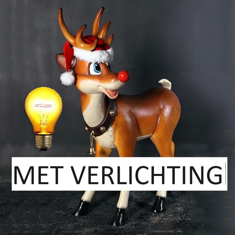 Standing Reindeer – Rendier met licht Hoogte 115 cm, Ophalen, Nieuw