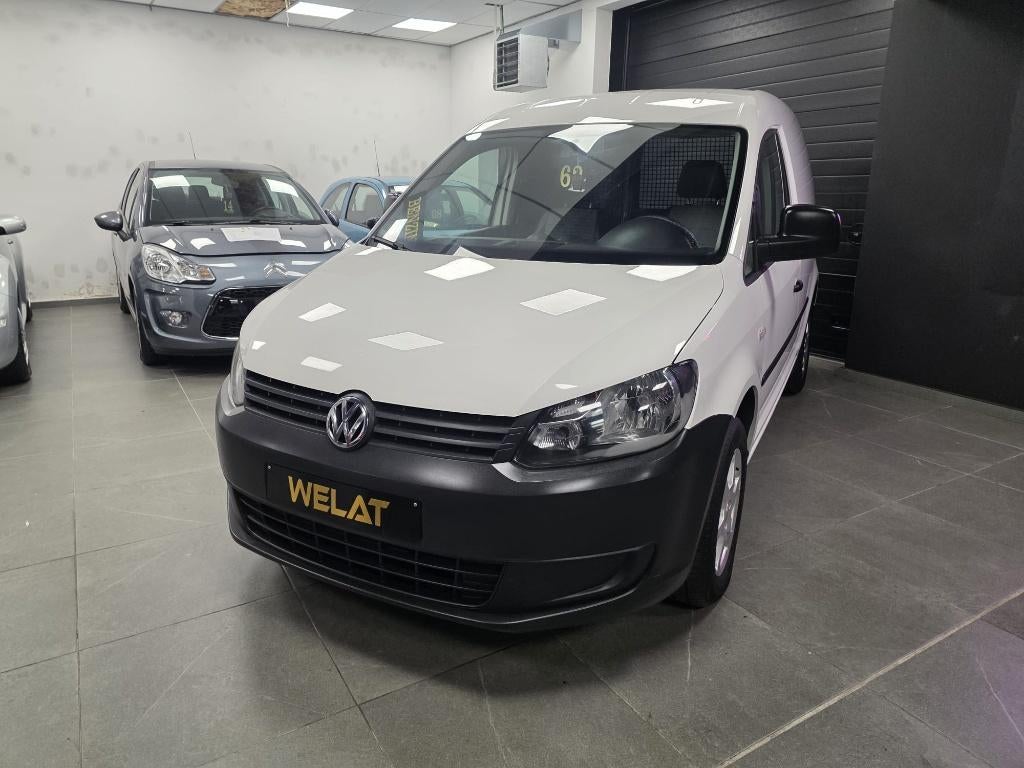 VW CADDY LICHTE VRACHT 2011 BENZINE/CARPLAY/NAVI-TOP STAAT, Auto's, Bluetooth, Caddy Combi, Wit, Grijs