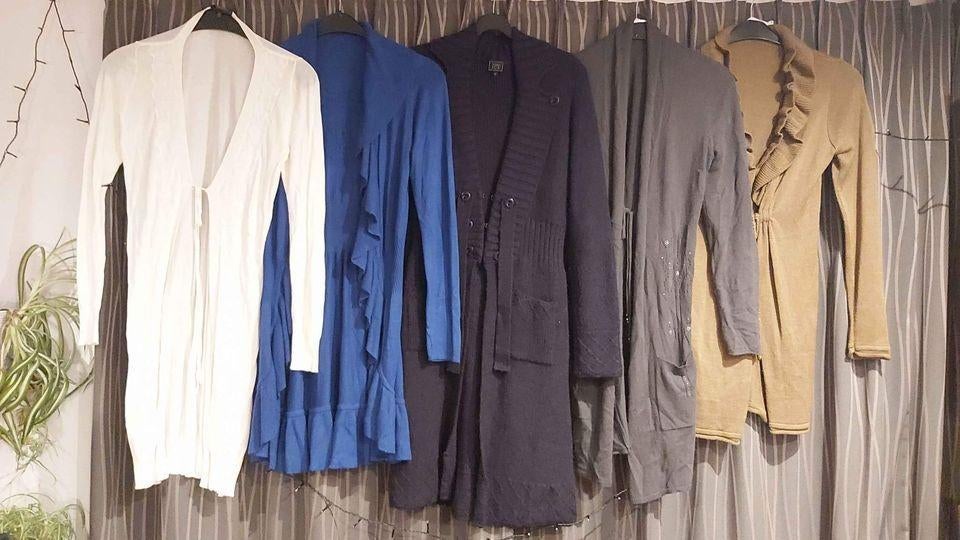 Cardigan lang, dames, mt M, 6 st., ook met kant, Kleding | Dames, Truien en Vesten, Ophalen of Verzenden, Zo goed als nieuw, Maat 38/40 (M)