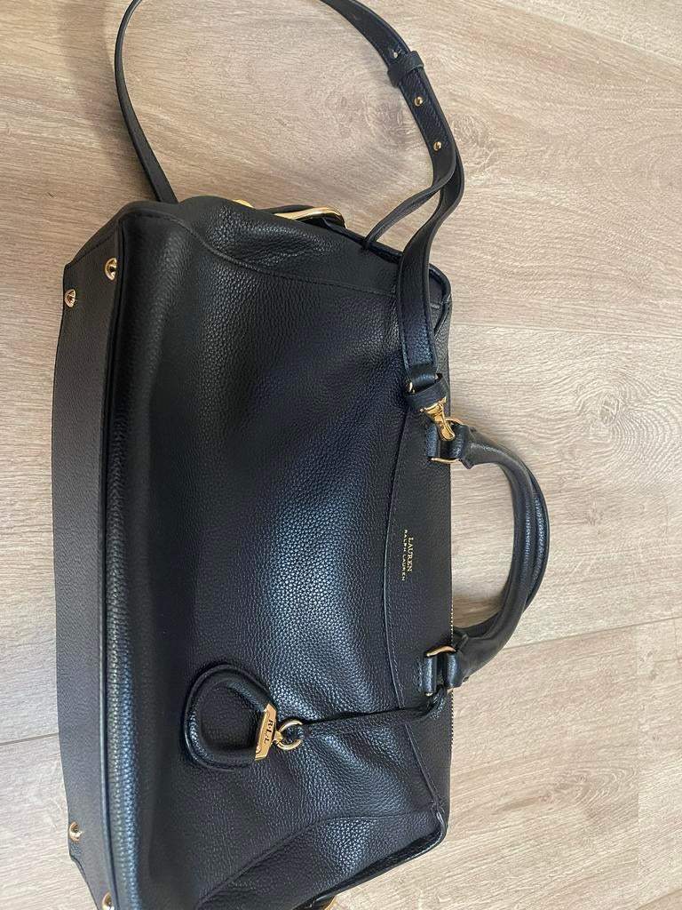 Magnifique sac à main Ralph Lauren noir à vendre, Enlèvement ou Envoi, Comme neuf