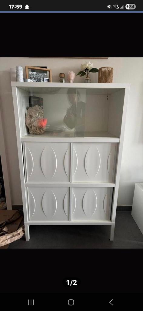 Vitrine blanche, Maison & Meubles, Armoires | Vitrines