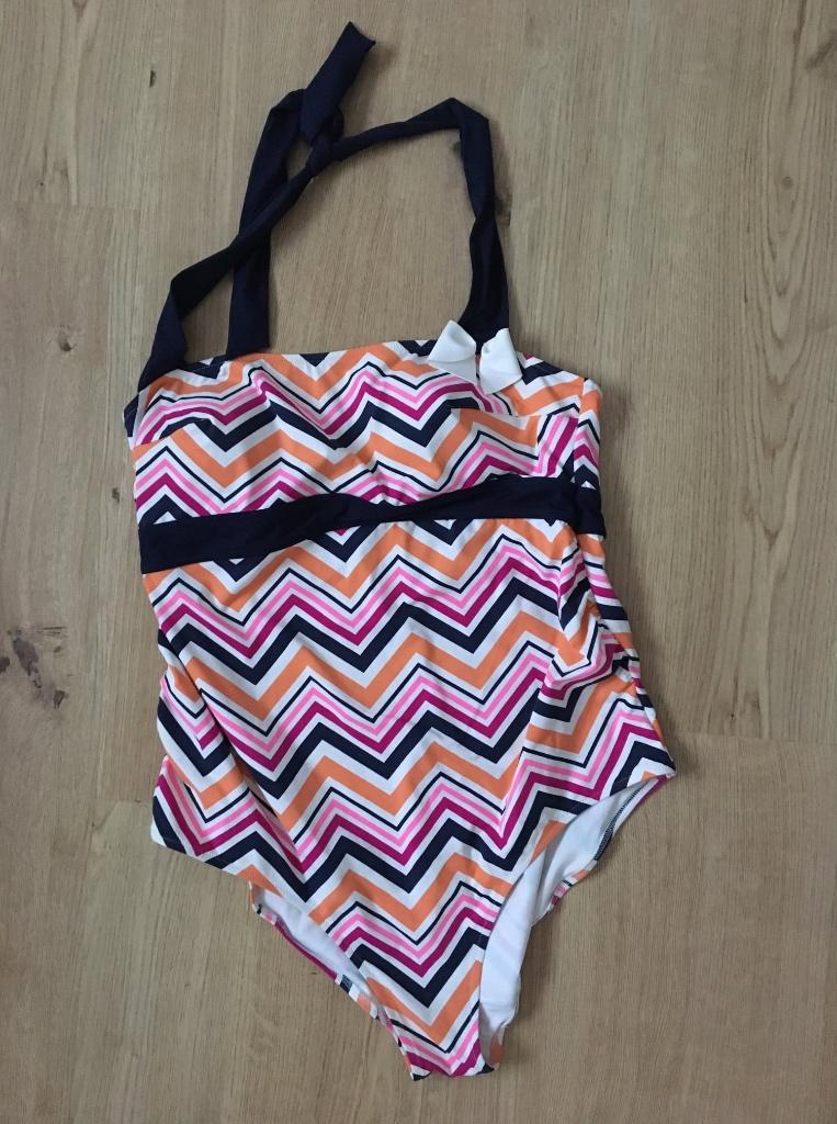 CACHE COEUR, zwangerschapsbadpak maat 44 / XL, Kleding | Dames, Wit, Maat 42/44 (L), Zo goed als nieuw, Lingerie of Zwemkleding