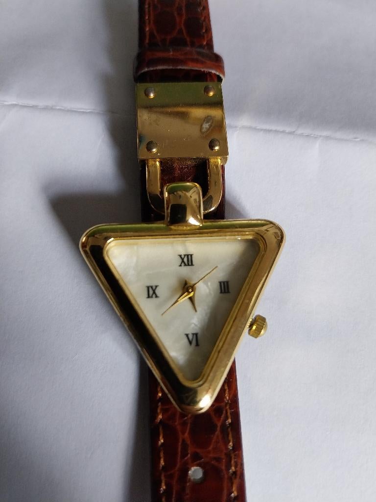 SPECIAAL VINTAGE HANGSLOTHORLOGE, Handtassen en Accessoires, Horloges | Dames, Overige merken, Overige materialen, Polshorloge