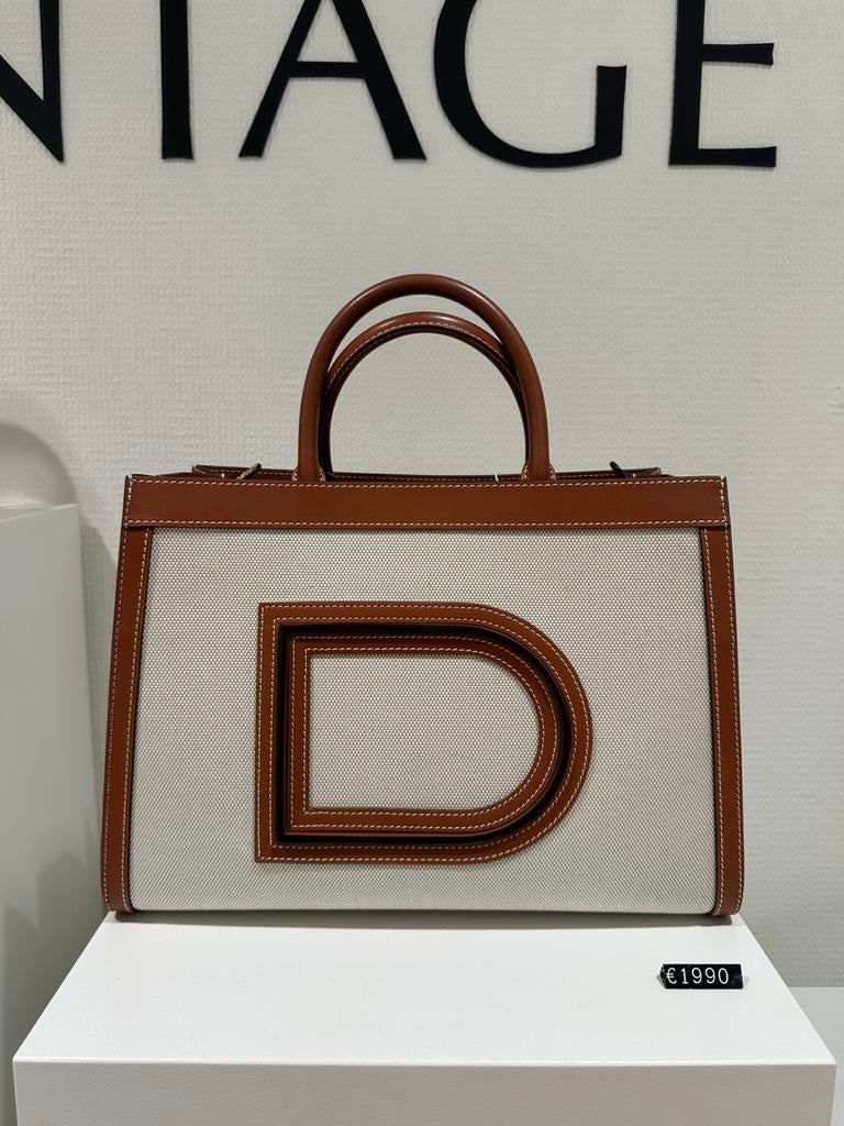 Delvaux Tote PM Canvas, Enlèvement, Comme neuf