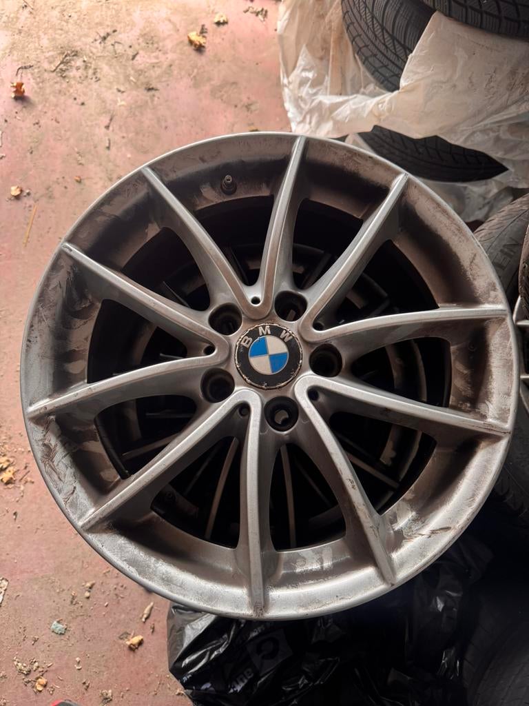 Jantes alu bmw 4x avec pneus, Autos : Pièces & Accessoires, Pneus été, 205 mm, Enlèvement, Pneu(s)