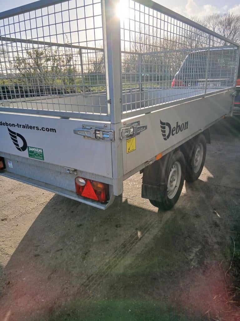 Electrische Kipper Debon Cheval geremd zo goed als nieuw!!, Auto diversen, Aanhangers en Bagagewagens, Ophalen, Zo goed als nieuw