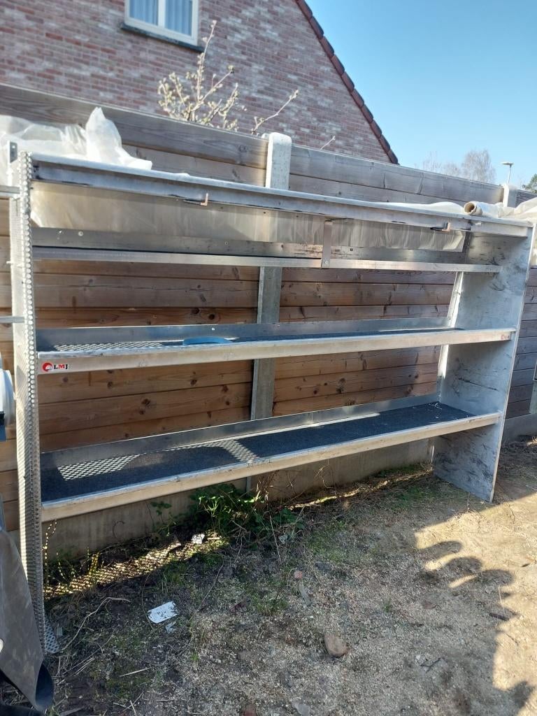 Professionele LMJ Aluminium Bedrijfswageninrichting 255cm, Ophalen, Gebruikt, Opel
