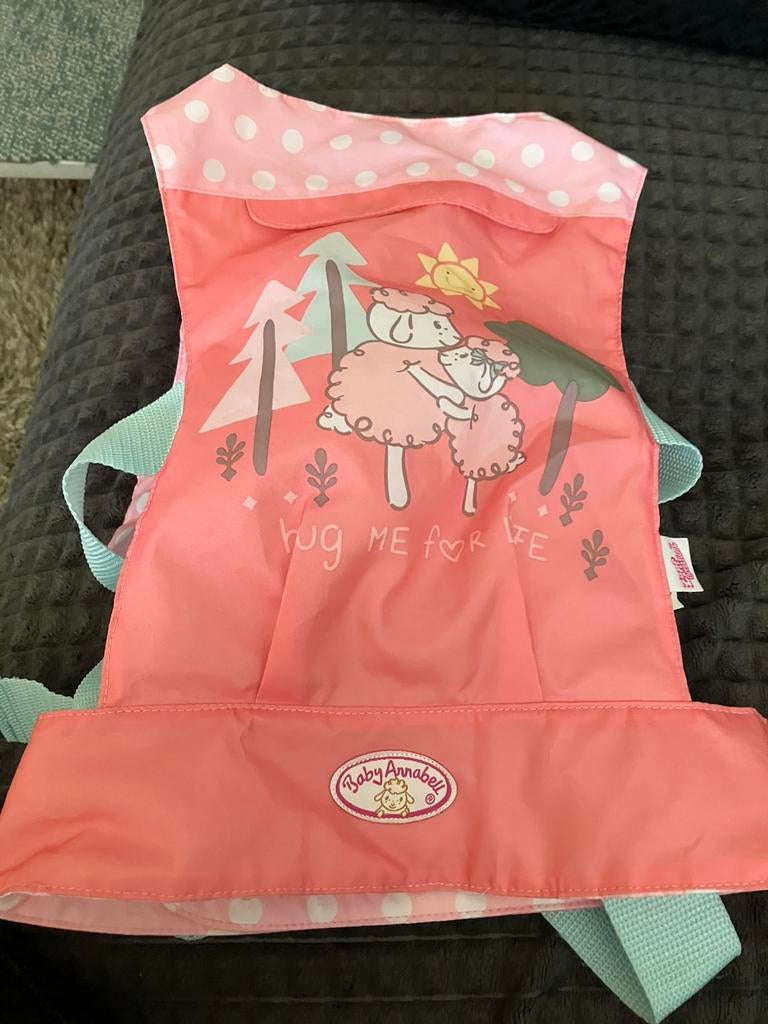 Draagzak baby annabell zapf creation voor pop 43 cm, Kinderen en Baby's, Speelgoed | Poppen, Ophalen of Verzenden, Zo goed als nieuw