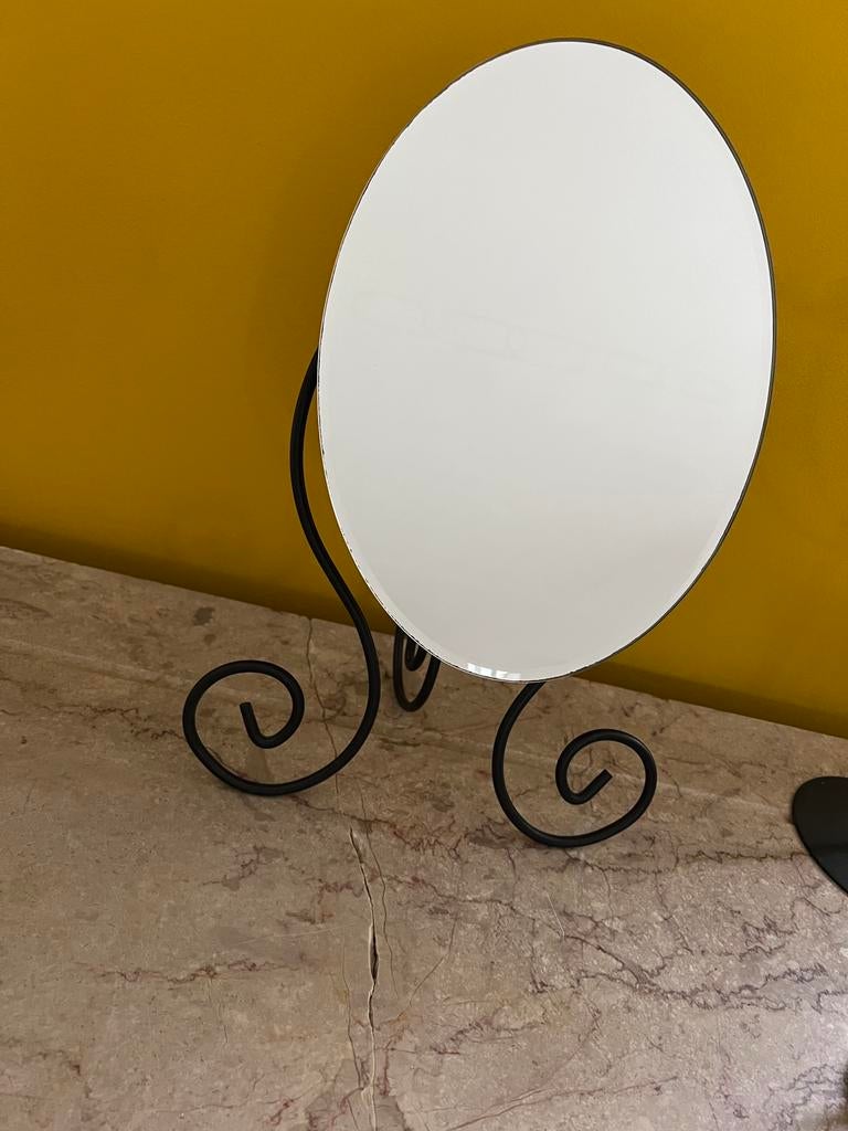 Ikea smeedijzeren verstelbare spiegel, Antiek en Kunst, Antiek | Spiegels, Ophalen of Verzenden