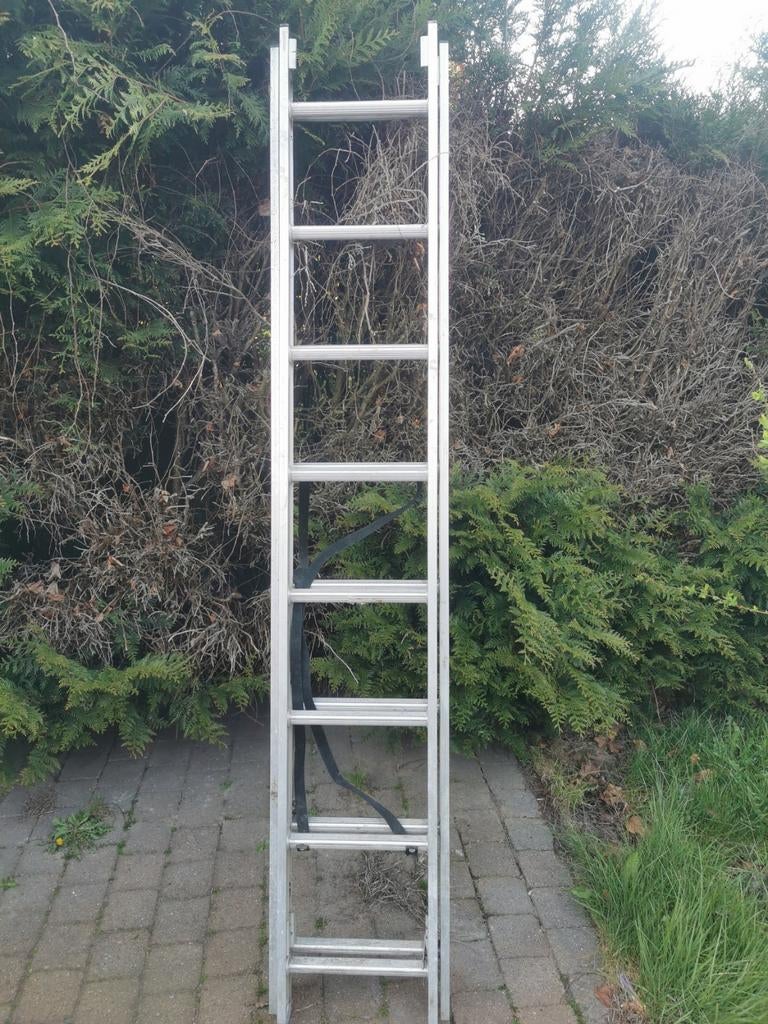 Lader alluminium 3m90, Doe-het-zelf en Bouw, Ophalen, Ladder