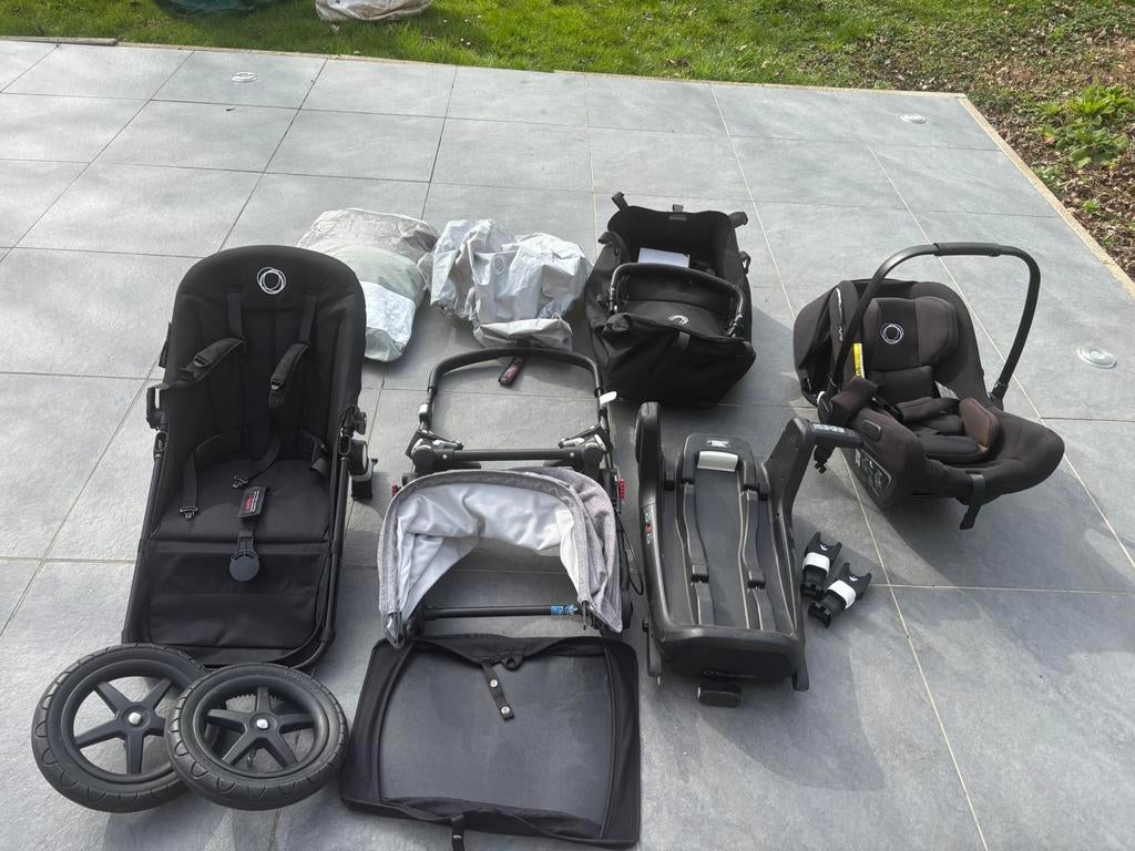 Pousette Bugaboo+ maxi cosy+ landeau+ isofix +adaptateur, Enfants & Bébés, Avec siège auto, Bugaboo, Enlèvement, Utilisé