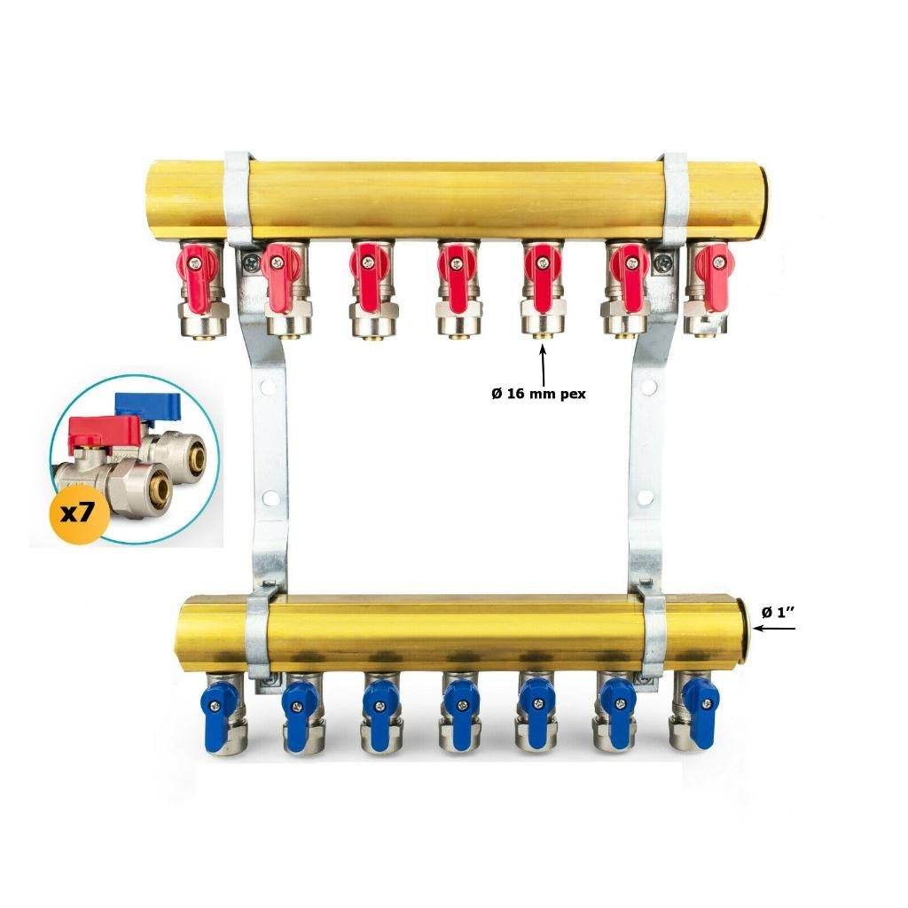 PROMO : Kit Collecteur Complet Laiton Neuf - Prix dès 64€, Doe-het-zelf en Bouw, Verwarming en Radiatoren, Nieuw, Verzenden