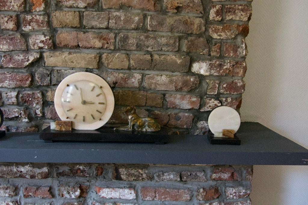 Art déco d'horloges en marbre, Enlèvement ou Envoi