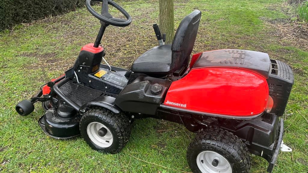 Front-zitmaaier met mulch functie, Tuin en Terras, Zitmaaiers, Ophalen, Zo goed als nieuw, Elektrische starter