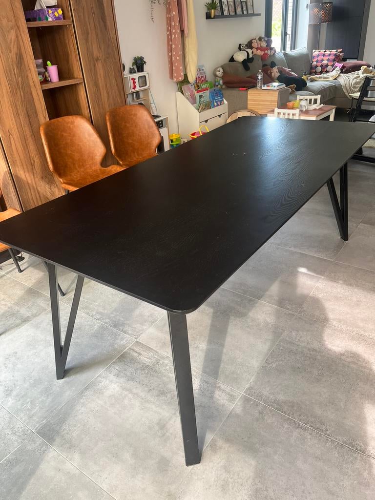 Tafel zwart 200x90 GRATIS, Huis en Inrichting, Ophalen