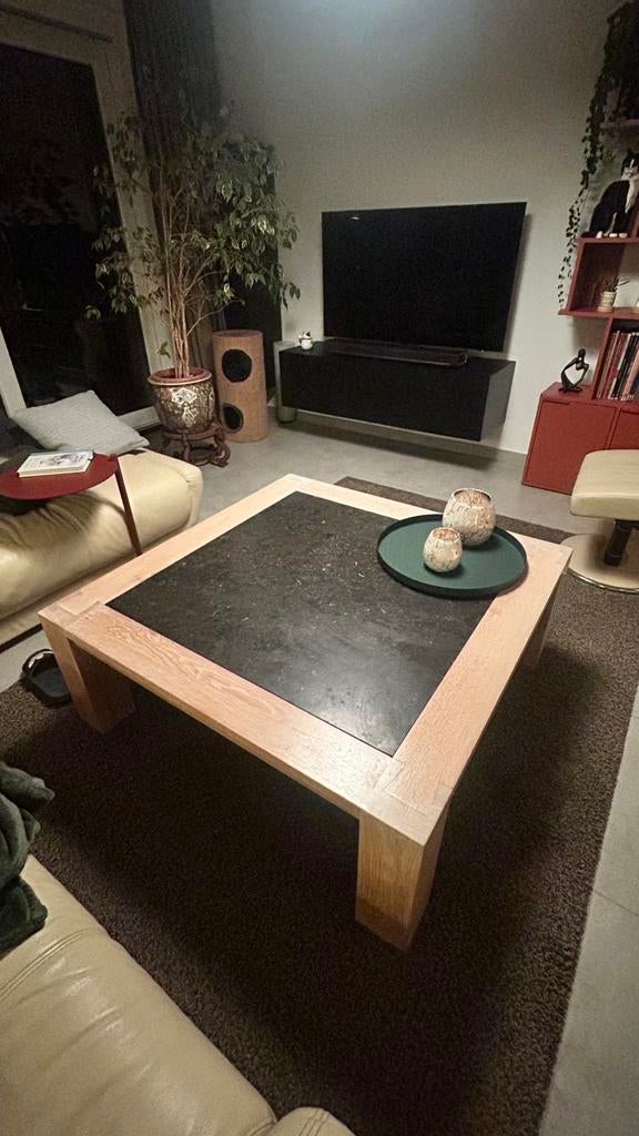 Salontafel, Huis en Inrichting, Ophalen, Gebruikt, Vierkant, Overige materialen