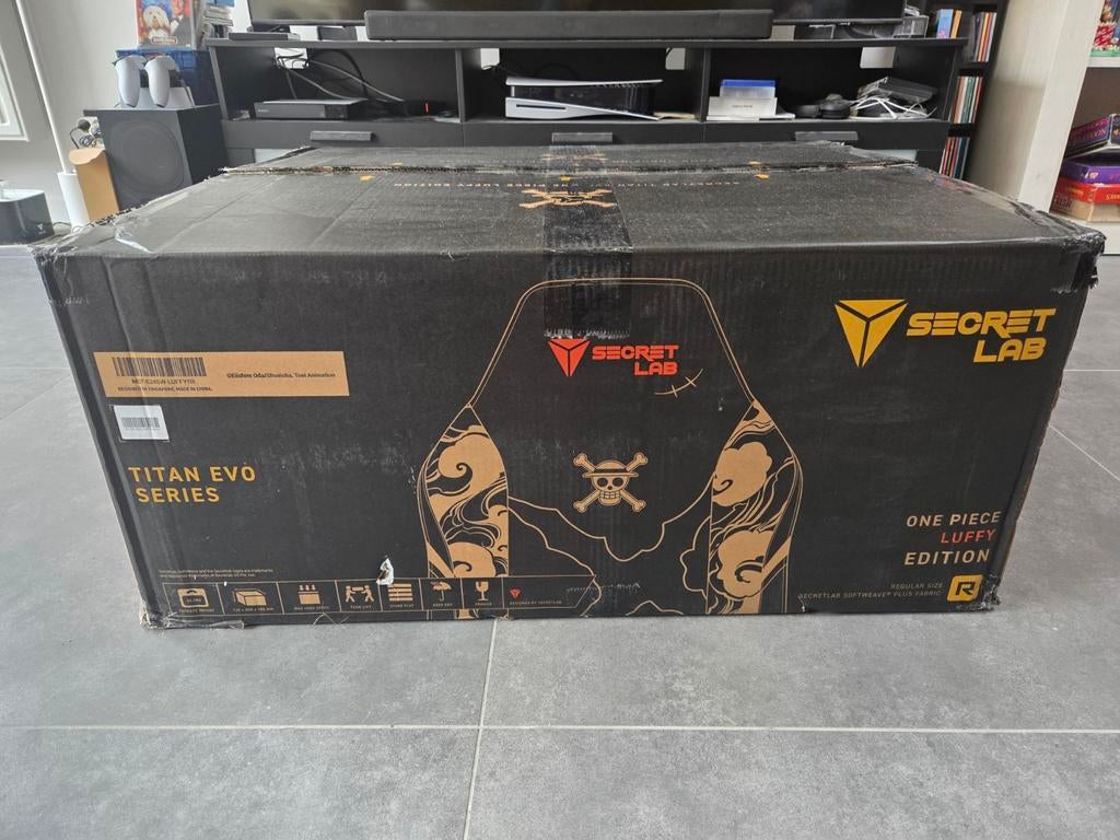 Secretlab Titan Evo – One Piece Luffy Edition (R) – Nieuw, Huis en Inrichting, Ophalen of Verzenden, Ergonomisch, Bureaustoel
