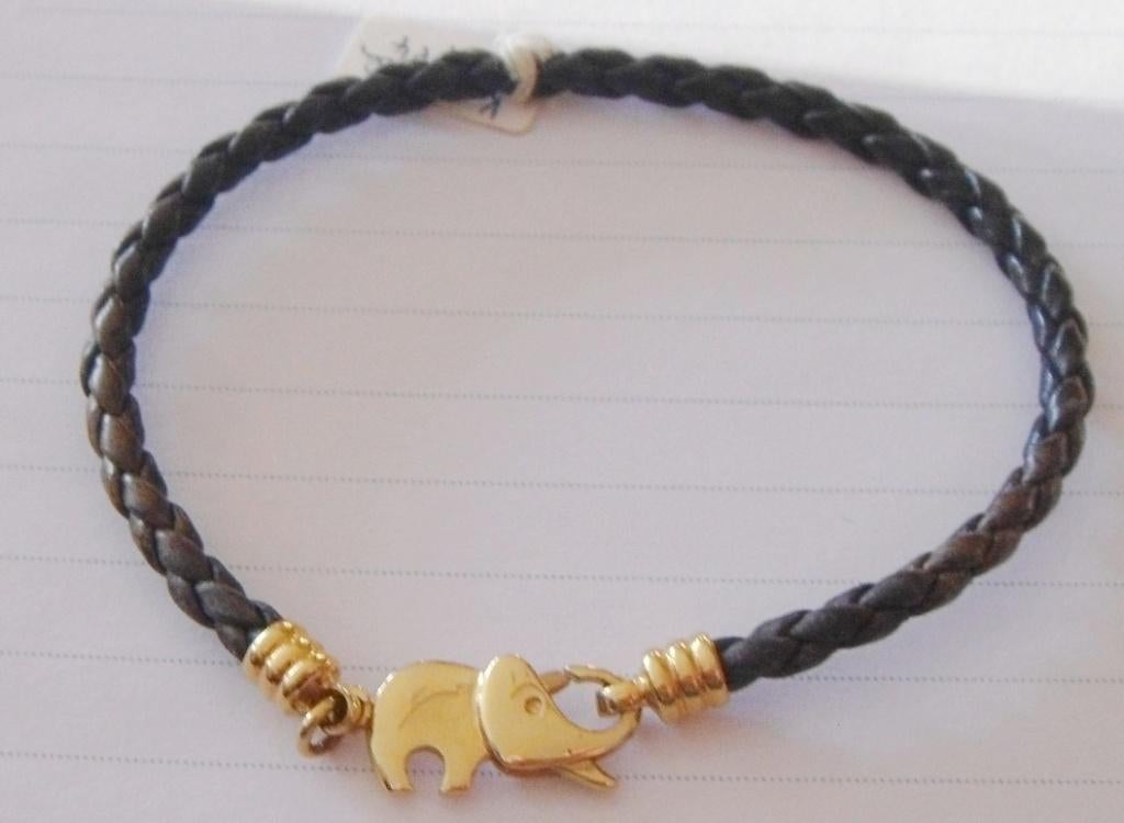 Bracelet en poils d'é.l.é.p.h.a.n.t tressés, fermoir or 18K, Bijoux, Sacs & Beauté, Enlèvement, Neuf, Or, Autres matériaux