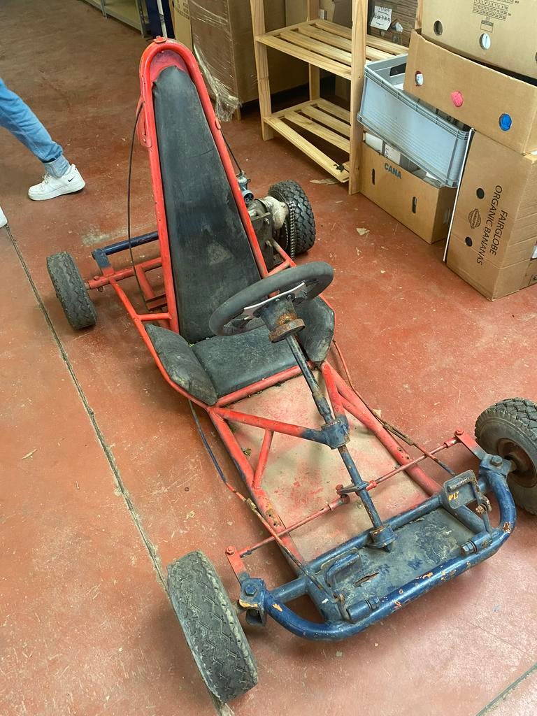 Histokart met 98 cc JLO typ 101 motor erop, Ophalen, Gebruikt, Kart