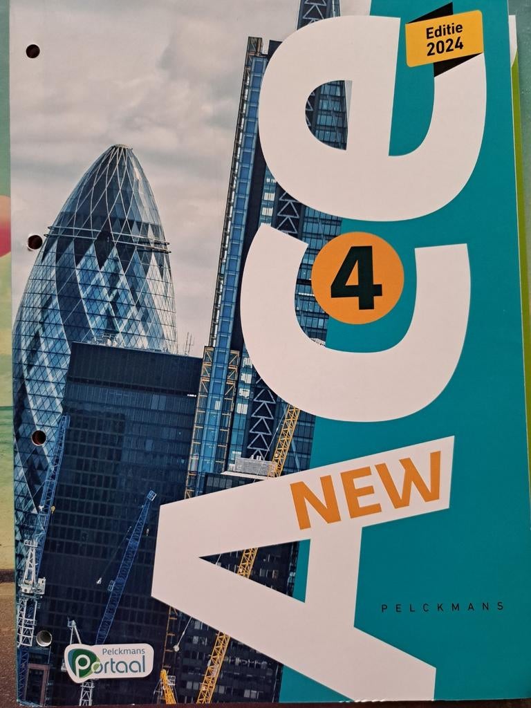 New Ace 4 Leerwerkboek (ed. 2024) (incl. Pelckmans Portaal), Boeken, ASO, Engels, Nieuw, Ophalen of Verzenden