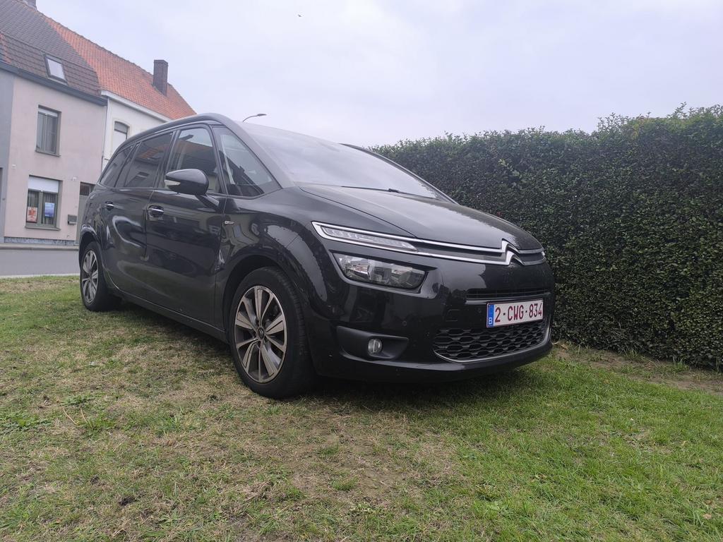 CITROËN PICASSO C4, Auto's, Citroën, Monovolume, 4 cilinders, Zwart, Leder