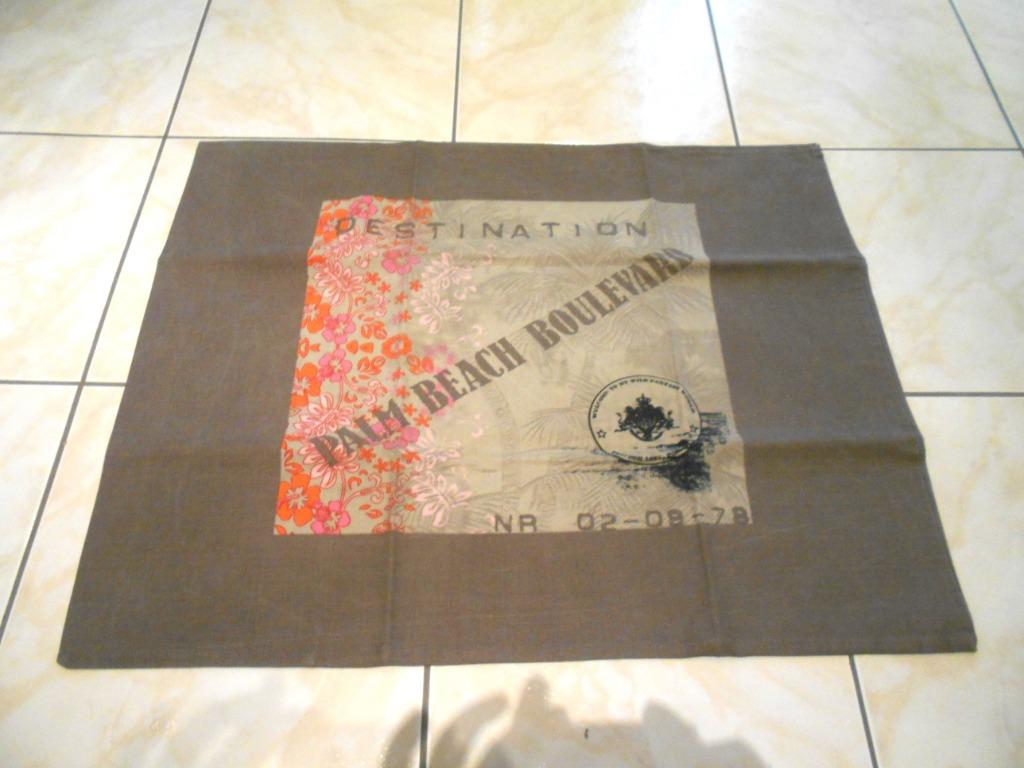 taie d'oreiller  Palm beach Boulevard  69 x 56 cm, Maison & Meubles, Drap-housse ou Taie d'oreiller, Enlèvement ou Envoi, Une personne