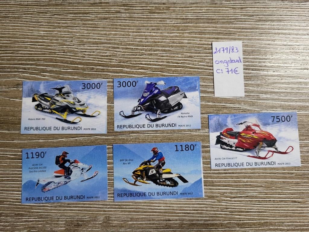 Burundi postfris ongetand, Ophalen of Verzenden, Postfris