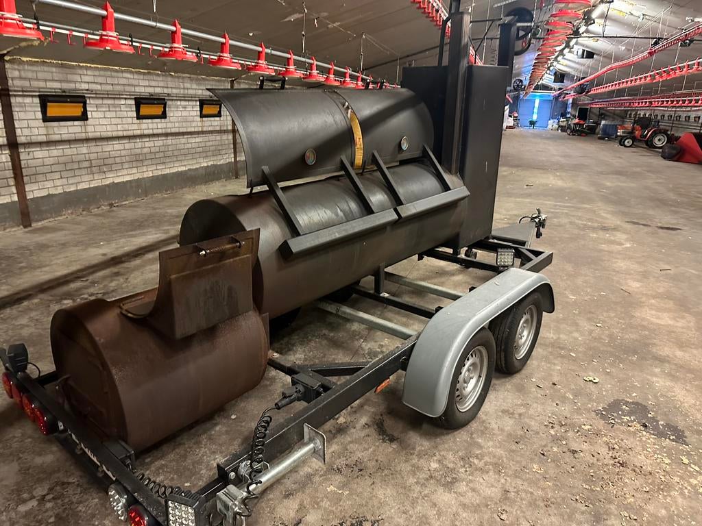 Bbq smoker aanhanger, Ophalen, Gebruikt, Met accessoires