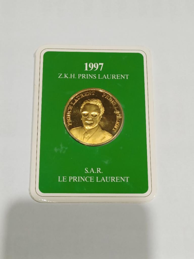Belgische Prins Laurent-medaille 22g in Tombac, Postzegels en Munten, Penningen en Medailles, Ophalen of Verzenden, Overige materialen