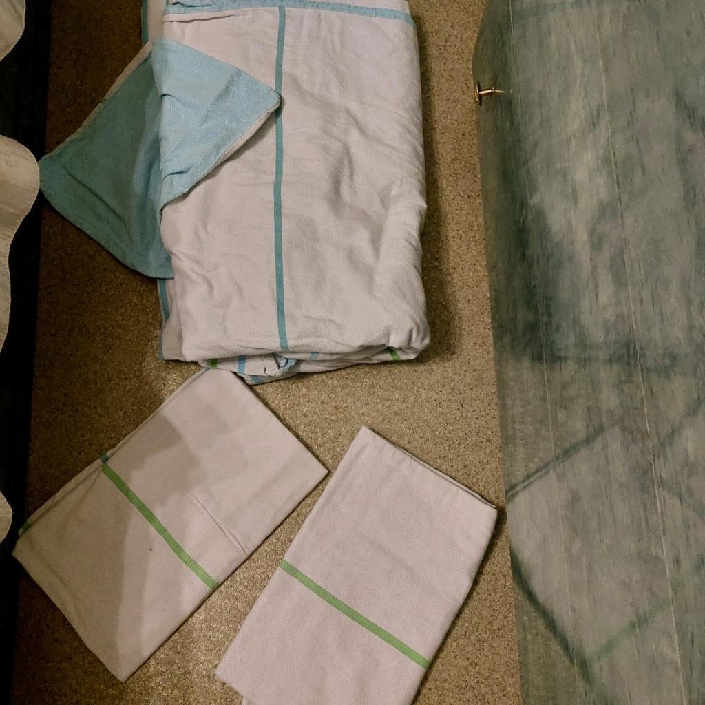 Housse de couette pour deux personne 1m60x2m Housse de oreil, Enlèvement, Comme neuf, Housse de couette