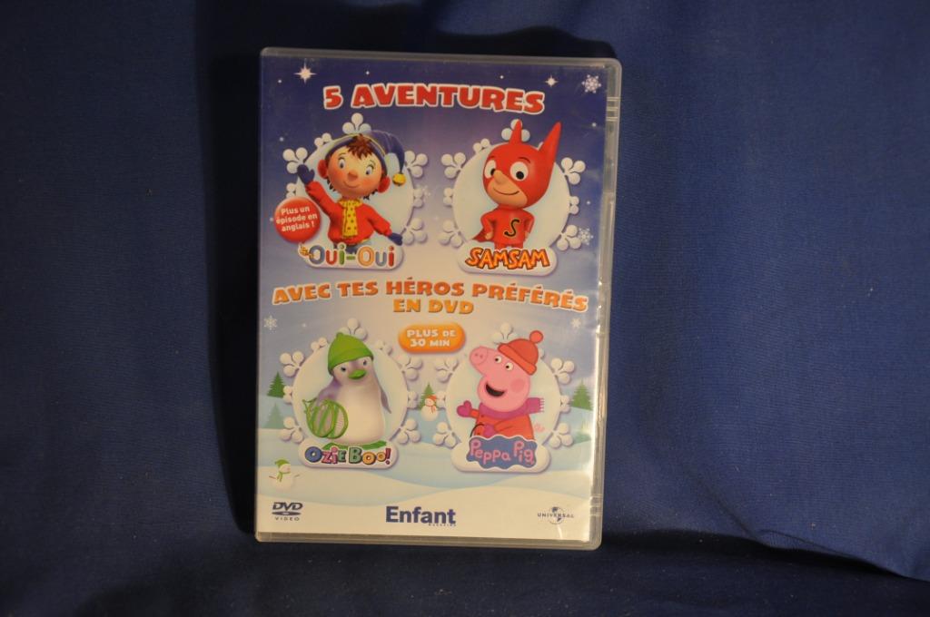 dvd film dessin anime 5 aventures (129), Gebruikt, Tekenfilm, Alle leeftijden, Overige soorten