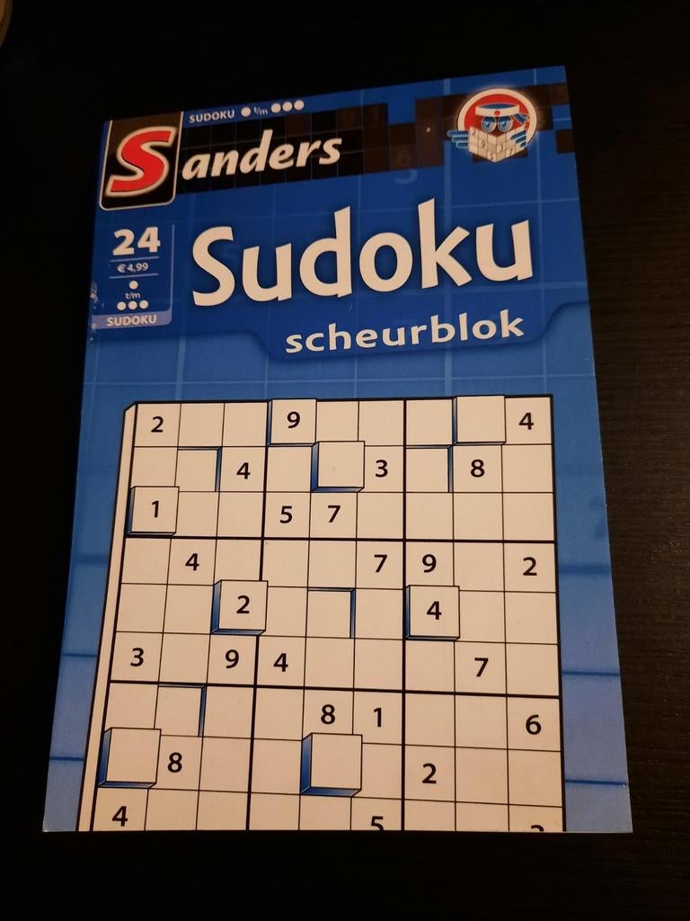Sudoku scheurblok, Hobby en Vrije tijd, Denksport en Puzzels, Ophalen, Zo goed als nieuw, Puzzelboek