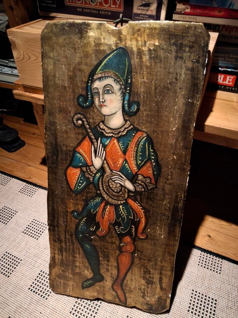 Arlequin, 23 x 48 cm., Antiquités & Art, Enlèvement