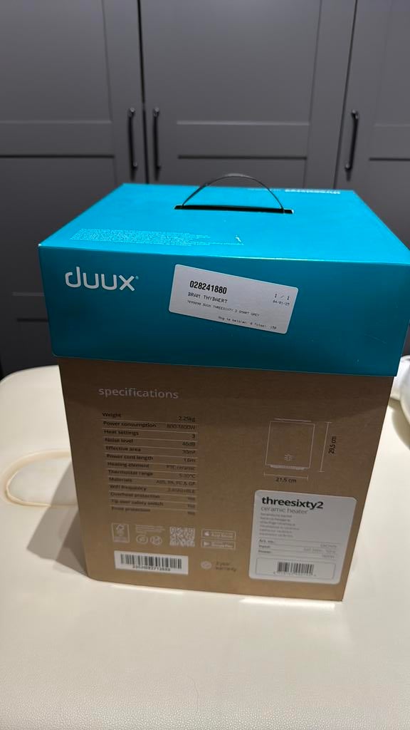 Duux Ceramic heater, Ophalen, Minder dan 30 cm, Radiator, Minder dan 60 cm