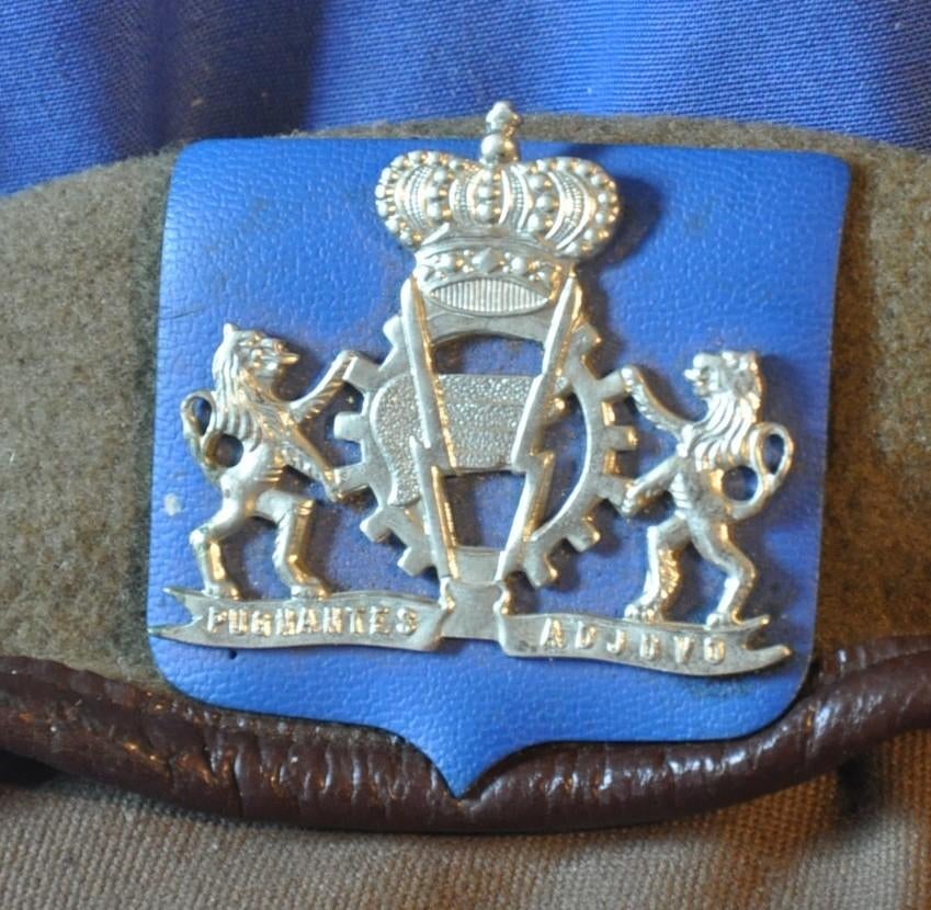 beret force terrestre  belge badge sous officier, Collections, Enlèvement ou Envoi, Armée de terre, Casque ou Béret