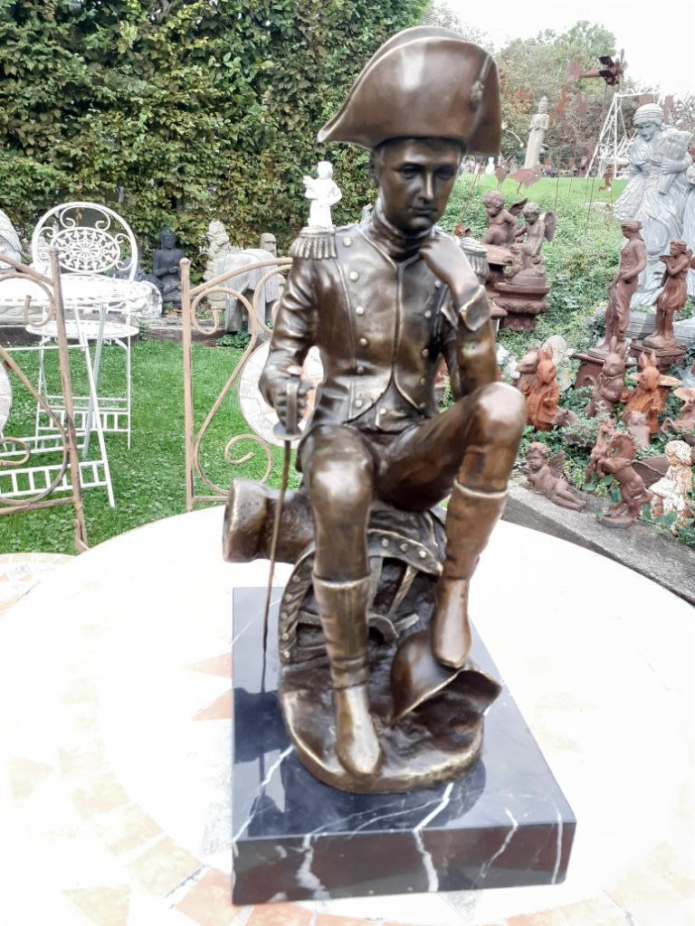 NAPOLEON ASSIS ET PENSIF EN BRONZE SIGNE, Antiquités & Art, Antiquités | Bronze & Cuivre, Enlèvement ou Envoi, Bronze