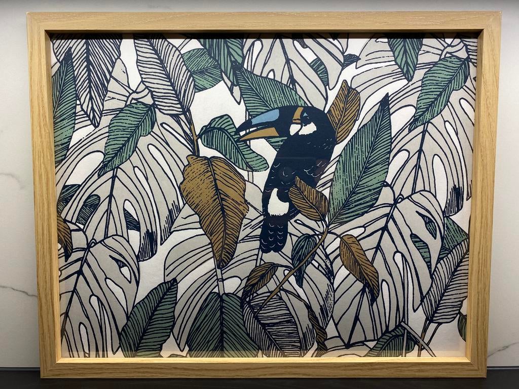 Jungle Toekan 50x40 (nieuw), Ophalen of Verzenden, Nieuw, Hout