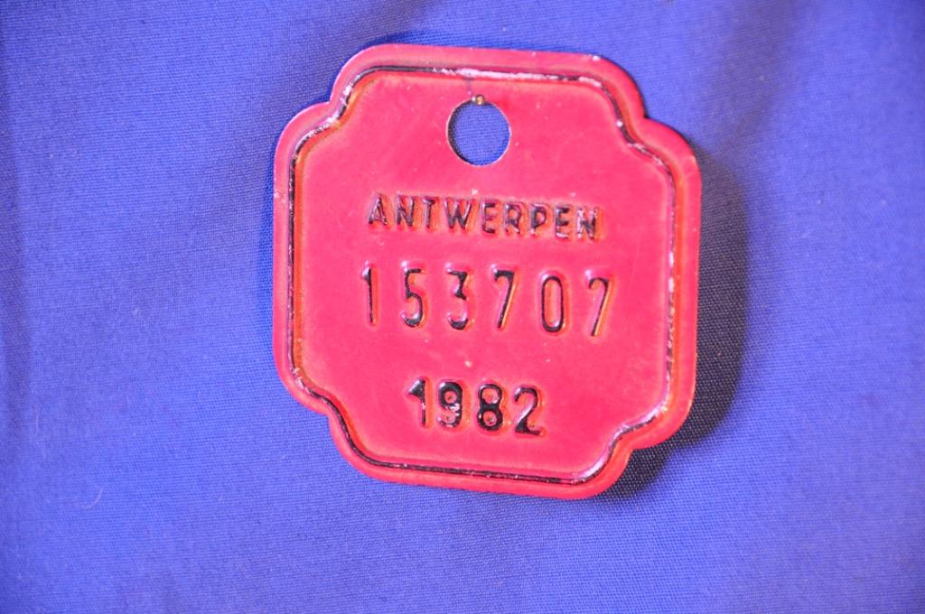 plaque de velo antwerpen 1982, Collections, Enlèvement ou Envoi, Autres types