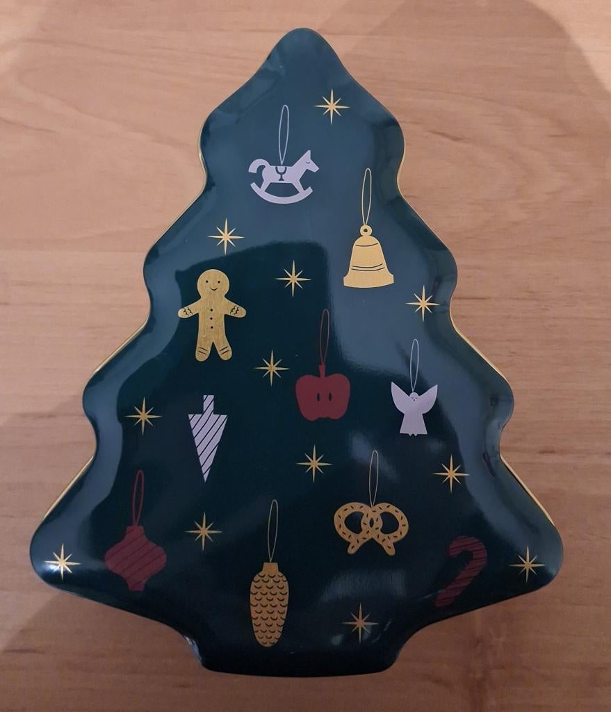 Blikken doosje in de vorm van een kerstboom, Ophalen of Verzenden, Nieuw