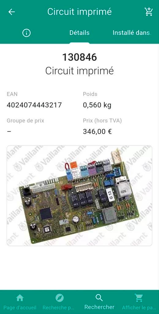 Carte Vaillant atmoVIT / Vaillant TurboVIT
(100% Neuve), Enlèvement ou Envoi, Neuf