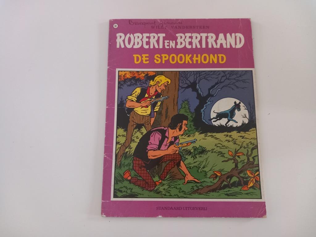 Strip comic Robert en Bertrand De spookhond Vandersteen, Boeken, Gelezen, Willy Vandersteen, Eén stripboek, Ophalen of Verzenden
