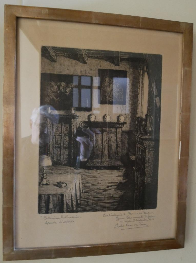 Jules Van de Leene: kunstenaarsbewijs uit 1952, Ophalen