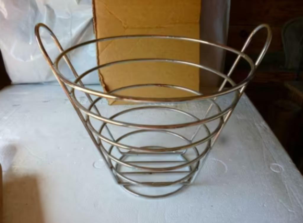 metalen fruitmand, Ophalen of Verzenden, Gebruikt
