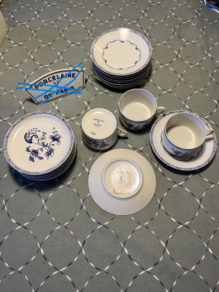 Porcelaine de Paris service à café neuf, Enlèvement, Neuf, Porcelaine, Tasse et/ou soucoupe