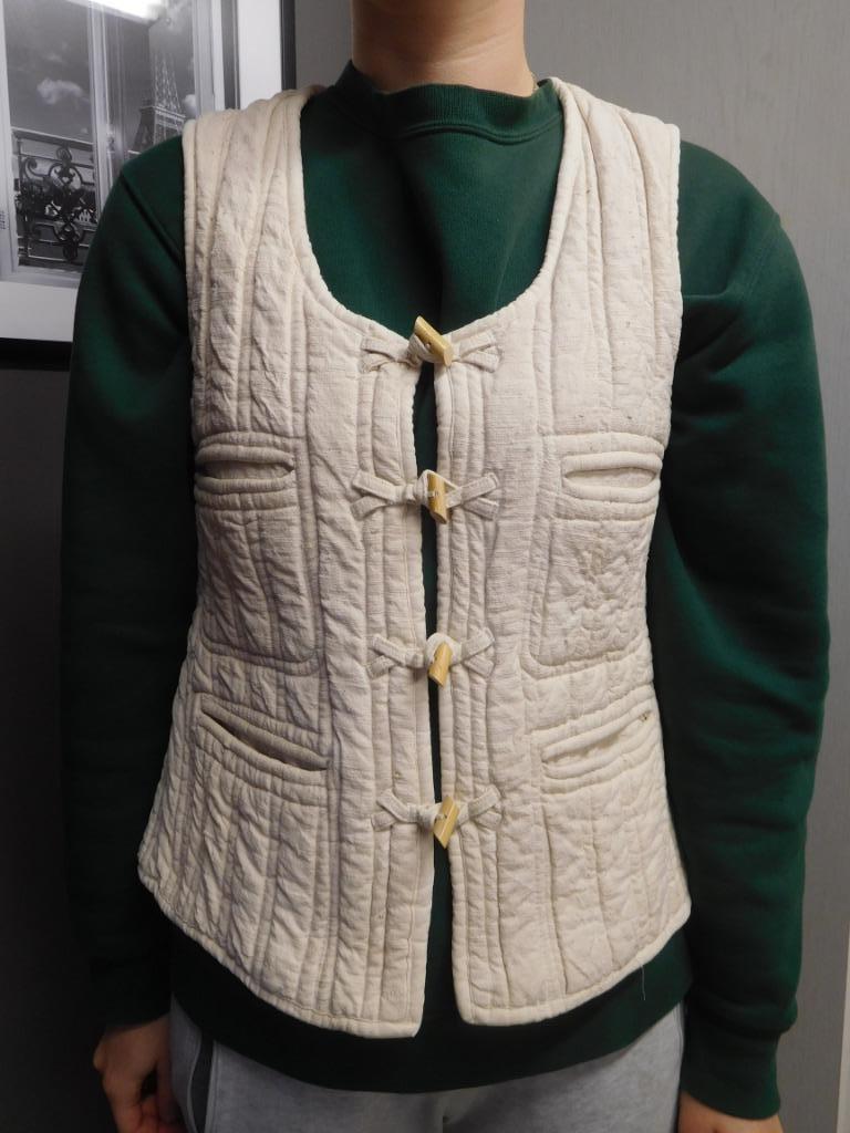 Ecru mouwloos vest XS, Ophalen of Verzenden, Zo goed als nieuw, Maat 34 (XS) of kleiner, Beige