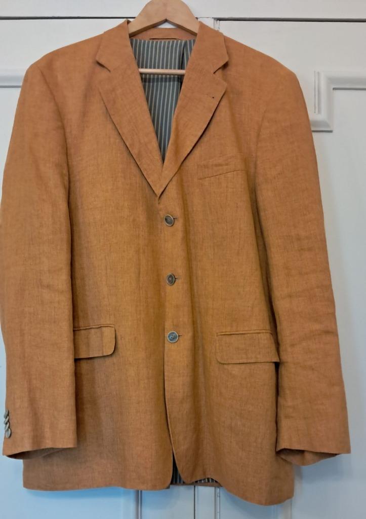 vintage oranje jas maat 54 ondergedragen jas, Ophalen of Verzenden, Gedragen, Maat 52/54 (L), Oranje